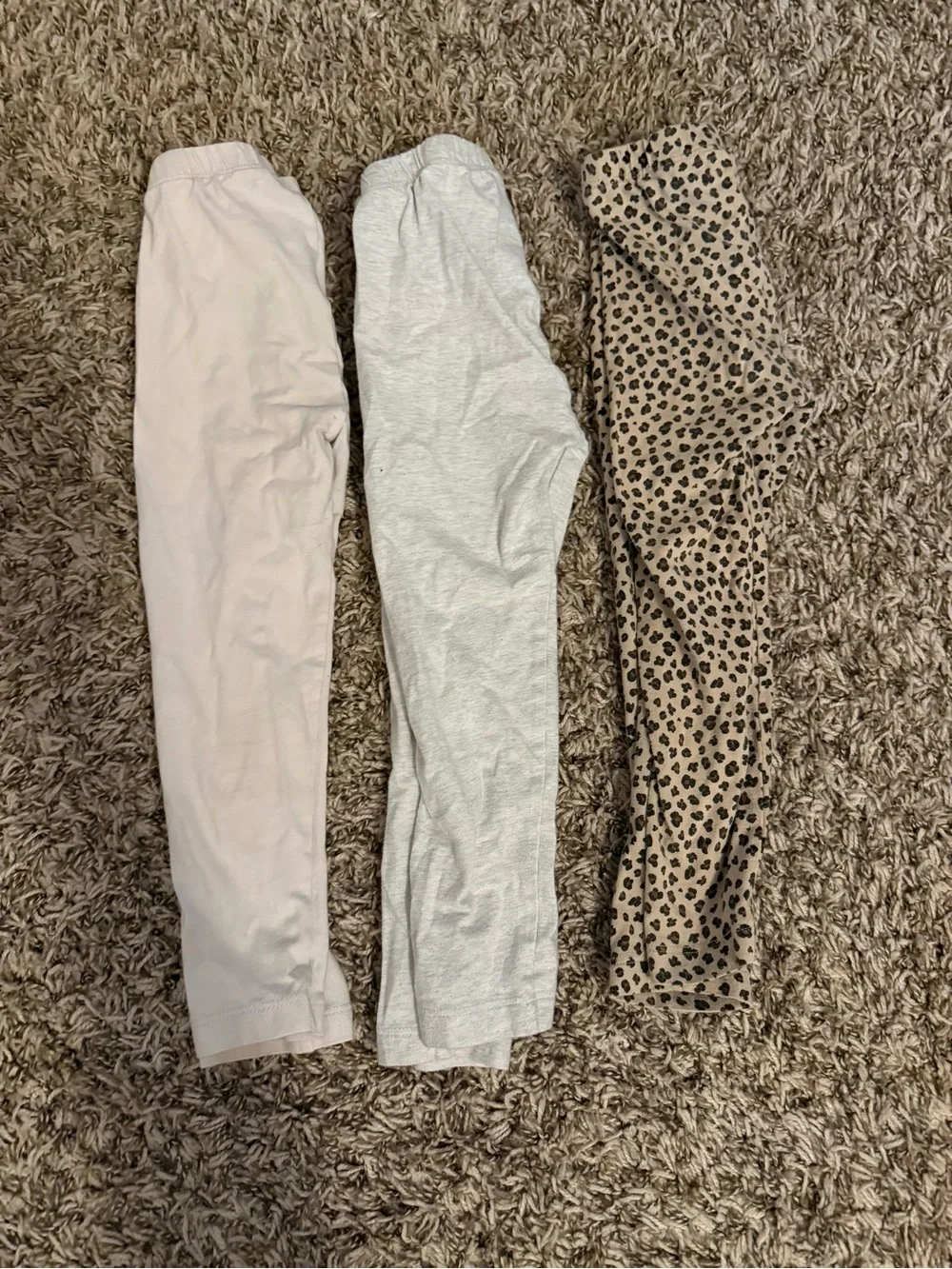 Lot of 3T Toddler Girls “Neutral-themed” Leggings